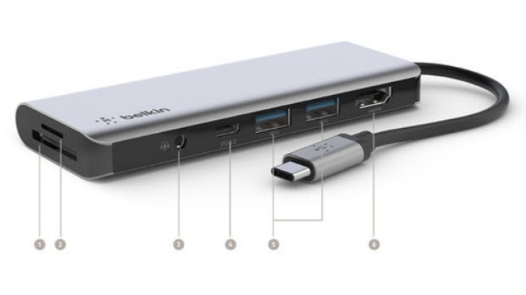 Belkin CONNECT™ USB-C 7-in-1 Multiport Hub Adapter มาแล้ว